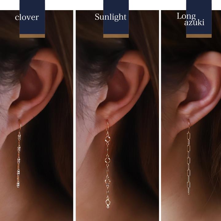 【土日限定1500円OFFクーポン有】 18金 ピアス k18 18金ピアス 18k フックピアス フック チェーン k18ピアス レディース ピアス18金 18kピアス 両耳 | DEVAS | 05