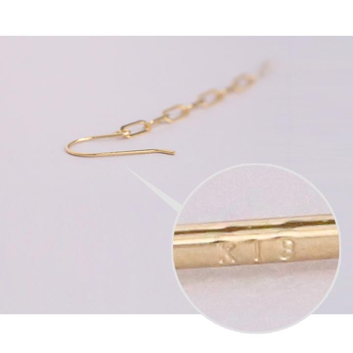 【土日限定1500円OFFクーポン有】 18金 ピアス k18 18金ピアス 18k フックピアス フック チェーン k18ピアス レディース ピアス18金 18kピアス 両耳 | DEVAS | 09