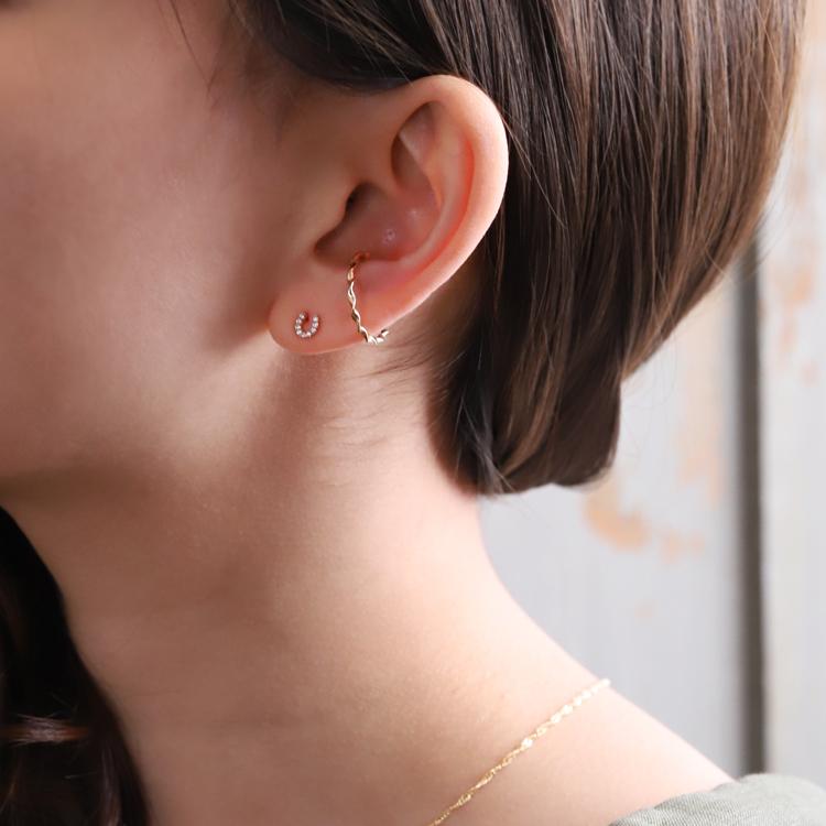 【土日限定2000円OFFクーポン有】 18金 ピアス k18 ピンクゴールド 18金ピアス 18k 馬蹄 ホースシュー k18ピアス レディース ピアス18金 両耳 セット | DEVAS | 13