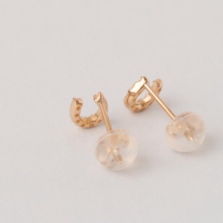 【土日限定2000円OFFクーポン有】 18金 ピアス k18 ピンクゴールド 18金ピアス 18k 馬蹄 ホースシュー k18ピアス レディース ピアス18金 両耳 セット | DEVAS | 06
