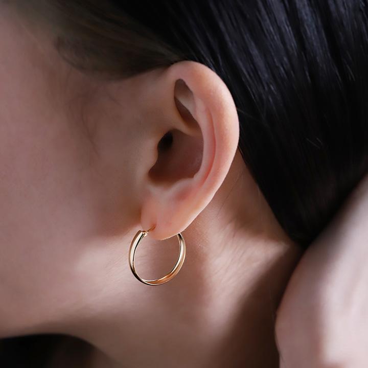 DEVAS 4月土日限定 5%クーポン▽ フープピアス 18k ピアス 18金 DEVAS 4月土日限定 5%クーポン▽ フープピアス 18k ピアス 18金