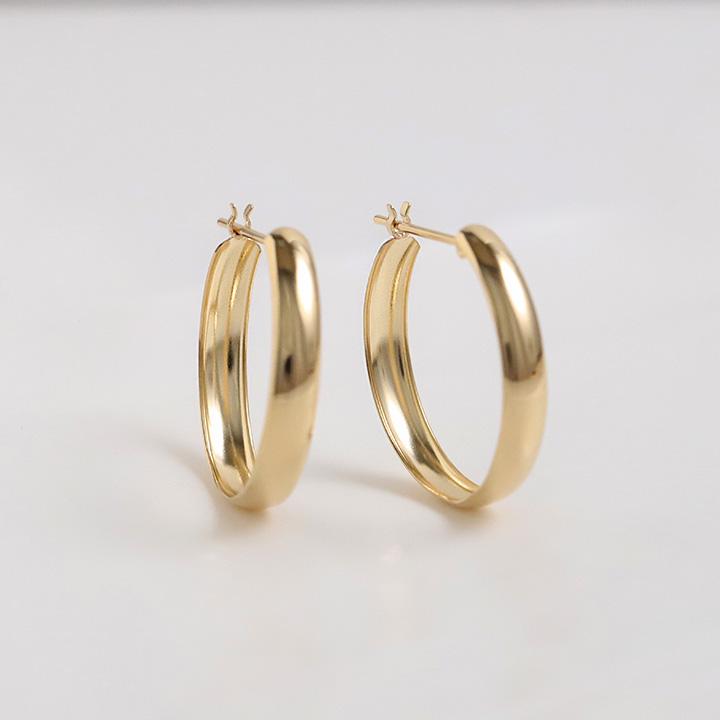 【土日限定3500円OFFクーポン有】 フープピアス 18k ピアス 18金 フープ k18 18金ピアス プラチナ k18ピアス レディース ピアス18金 大きい 両耳 セット | DEVAS | 05