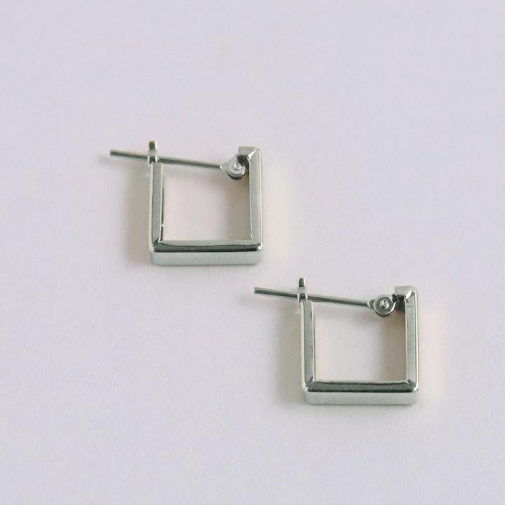 【土日限定1500円OFFクーポン有】 プラチナピアス ピアス プラチナ レディース スクエア フープ 四角 プラチナ900 ピアスプラチナ PT シンプル | DEVAS | 06