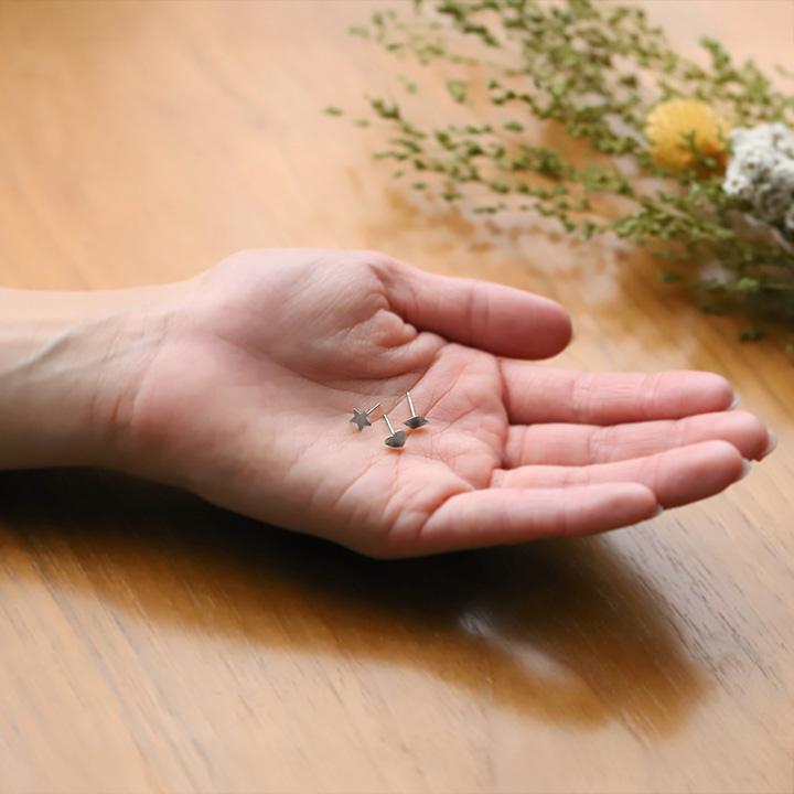 プラチナピアス ピアス プラチナ レディース 星 ハート ひし形 放射線模様 プラチナ900 ピアスプラチナ PT シンプル | DEVAS | 15