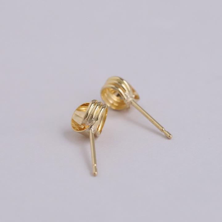 18金 ピアス 18k 18金ピアス KNOT 結び目 プラチナ Pt900 シンプル k18ピアス レディース ピアス18金 地金 小さめ | DEVAS | 04