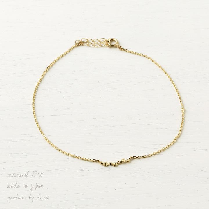 【10/15限定3000円OFFクーポン有】18金 アンクレット k18 18k レディース流れ星 スター 流星 18金アンクレット シンプル 普段使い 18 金 チェーン | DEVAS | 01