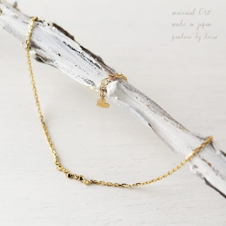 【土日限定3500円OFFクーポン有】 18金 アンクレット k18 18k レディース流れ星 スター 流星 18金アンクレット シンプル 普段使い 18 金 チェーン | DEVAS | 04