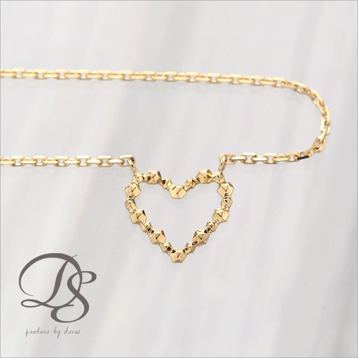 【土日限定3500円OFFクーポン有】 18金 アンクレット k18 18k レディース ハート18金アンクレット シンプル 普段使い 18 金 チェーン k18アンクレット | DEVAS