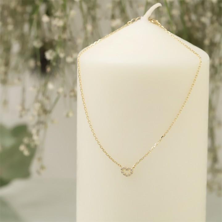 【土日限定3500円OFFクーポン有】 18金 アンクレット k18 18k レディースハート 10石 ダイヤモンド 18金アンクレット 普段使い 18 金 チェーン | DEVAS | 01