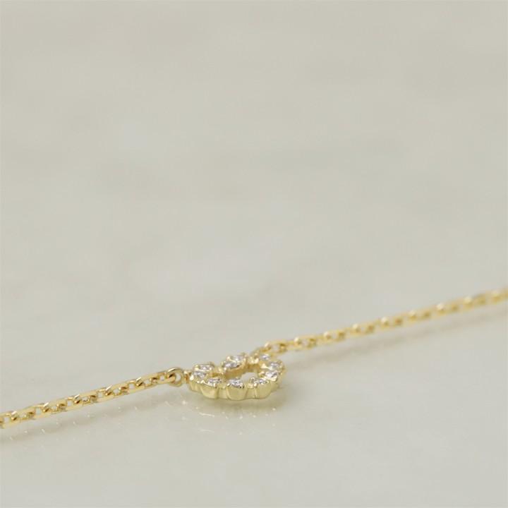 【土日限定3500円OFFクーポン有】 18金 アンクレット k18 18k レディースハート 10石 ダイヤモンド 18金アンクレット 普段使い 18 金 チェーン | DEVAS | 04