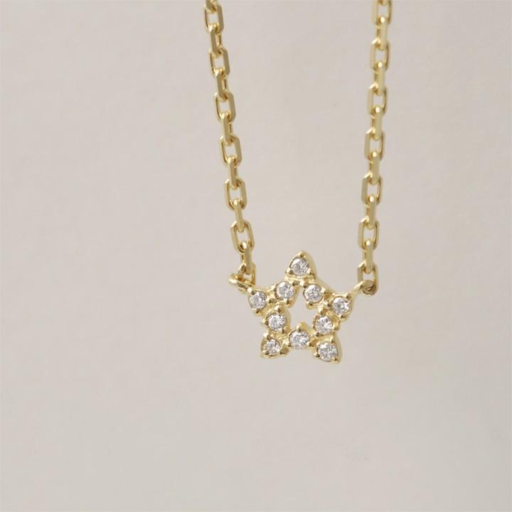 【土日限定3500円OFFクーポン有】 18金 アンクレット k18 18k レディース スター 星 10石 ダイヤモンド 18金アンクレット 普段使い 18 金 チェーン | DEVAS | 03