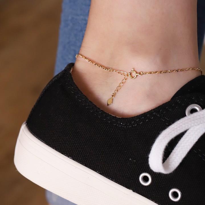 【土日限定2000円OFFクーポン有】 18金 アンクレット k18 18k レディース ツイストあずきチェーン 1.2mm 18金アンクレット チェーン k18アンクレット | DEVAS | 11