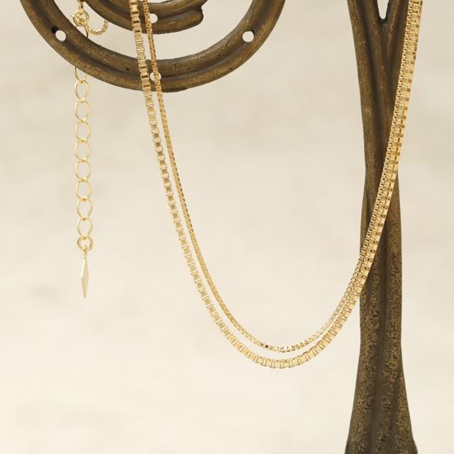 【土日限定5000円OFFクーポン有】 18金 アンクレット k18 18k レディースベネチアン 2連 18金アンクレット 普段使い 18 金 チェーン k18アンクレット | DEVAS | 01