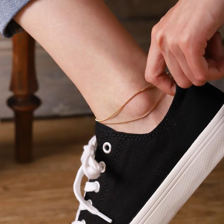 【土日限定5000円OFFクーポン有】 18金 アンクレット k18 18k レディースベネチアン 2連 18金アンクレット 普段使い 18 金 チェーン k18アンクレット | DEVAS | 08