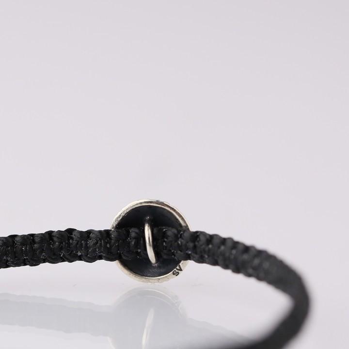 シルバー925 ブレスレット 18金 k18 レディース メンズ シルバー silver925 コンチョ コードブレス シンプル 18金ブレスレット 18k シルバーブレスレット 925 | DEVAS | 04