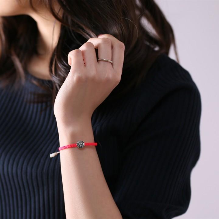 シルバー925 ブレスレット 18金 k18 レディース メンズ シルバー silver925 コンチョ コードブレス シンプル 18金ブレスレット 18k シルバーブレスレット 925 | DEVAS | 09