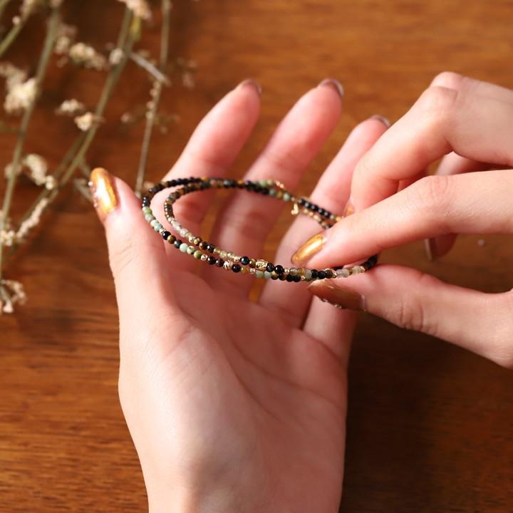 6月土日限定 7%クーポン▼ 18金 ブレスレット k18 18金ブレスレット 18k 天然石ブレスレット タイガーアイ ターコイズ ラブラドライト | DEVAS | 10
