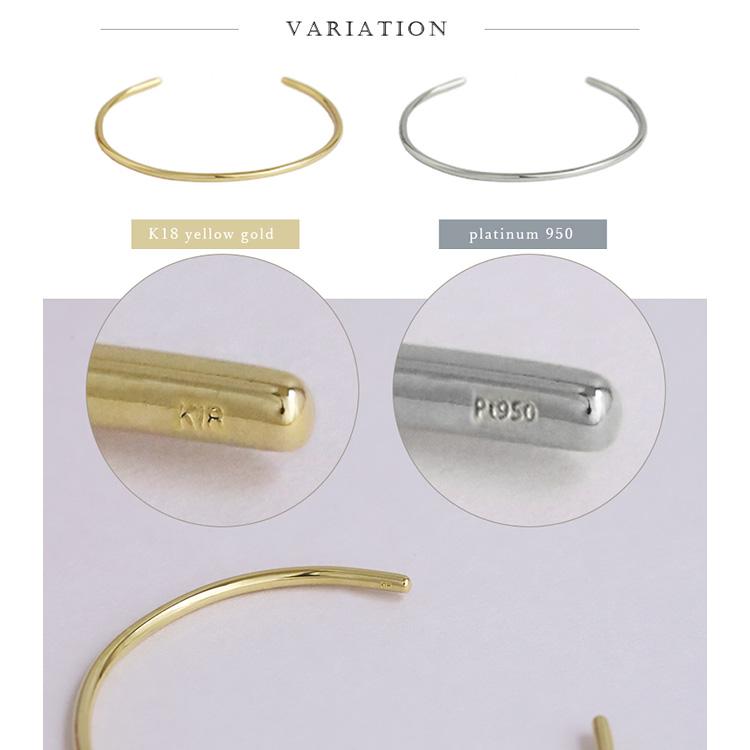 【6/14~15限定8000円OFFクーポン有】k18 バングル 18金 ブレスレット レディース 18k 18金バングル XS 1.8mm幅 4種類から選べるテクスチャー メンズ 地金の画像