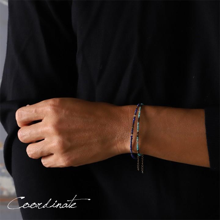 18金 ブレスレット k18 18金ブレスレット 18k 天然石ブレスレット ターコイズ タイガーアイ ジルコン ラピスラズリ 天然石 メンズ レディース ペア ゴールド | DEVAS | 15