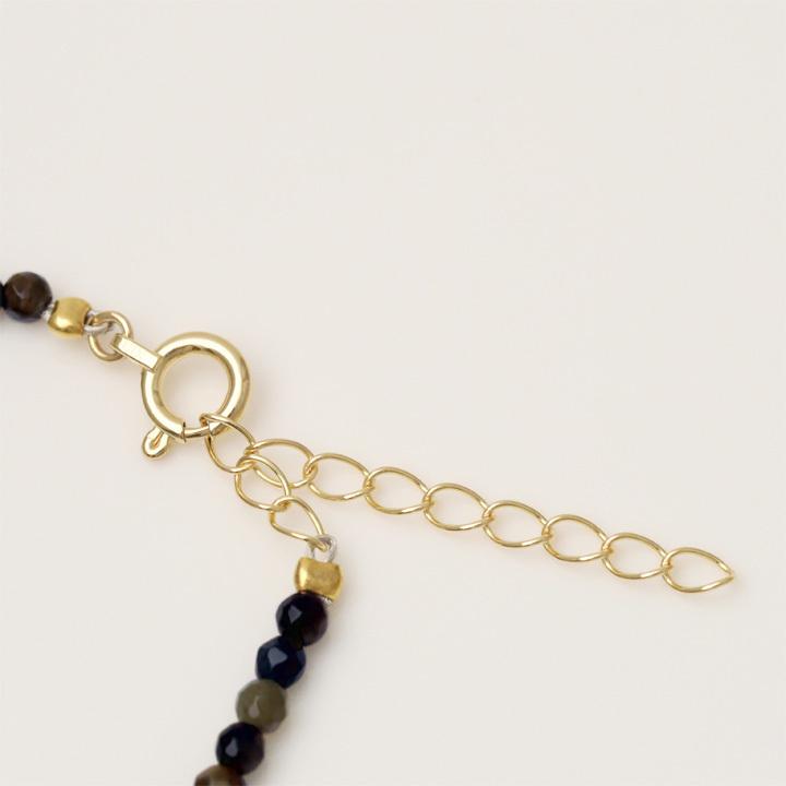 18金 ブレスレット k18 18金ブレスレット 18k 天然石ブレスレット ターコイズ タイガーアイ ジルコン ラピスラズリ 天然石 メンズ レディース ペア ゴールド | DEVAS | 04