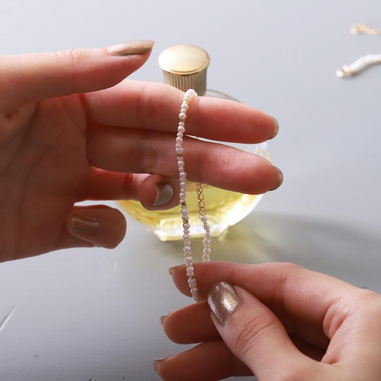 18金 ブレスレット k18 18金ブレスレット 18k レディース 淡水パール アジャスター フリーサイズ ゴールド チェーン シンプル ブレスレット レディース 17cm | DEVAS | 11