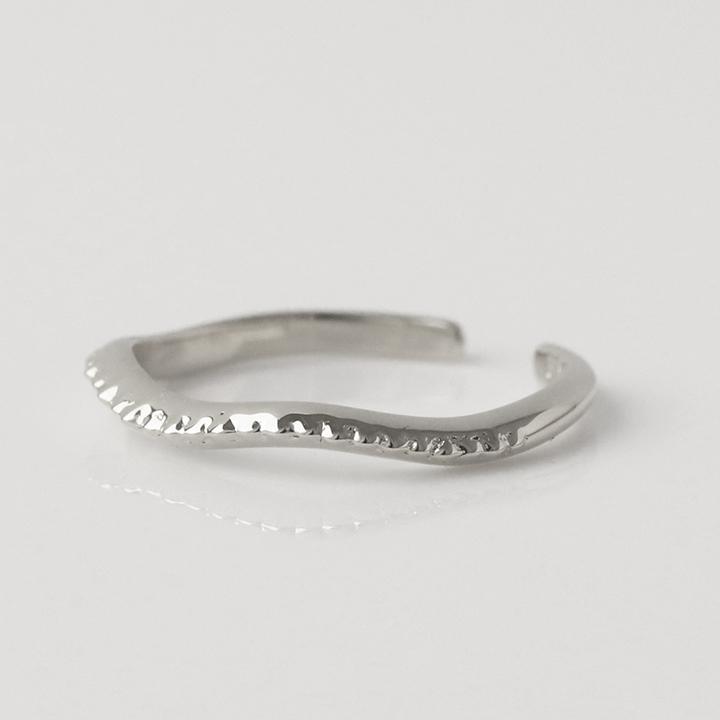 イヤーカフ シルバー イヤカフ silver レディース ノンホール ピアス ミルグレイン ウェーブ Silver925 ノンホールピアス シンプル ゴールド つけっぱなし 片耳 | DEVAS | 03