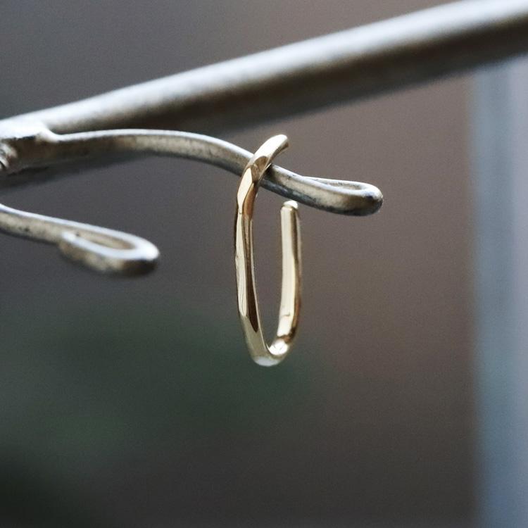 イヤーカフ 10金 イヤカフ k10 10k レディース ノンホール ピアス  フィット 10 金 ノンホールピアス シンプル ゴールド 小さめ つけっぱなし 【在庫限り】 | DEVAS | 03