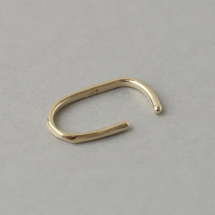 イヤーカフ 10金 イヤカフ k10 10k レディース ノンホール ピアス  フィット 10 金 ノンホールピアス シンプル ゴールド 小さめ つけっぱなし 【在庫限り】 | DEVAS | 05