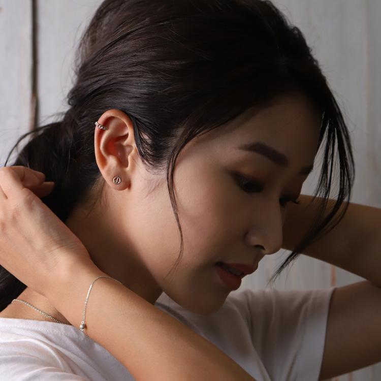 プラチナイヤカフ イヤカフ プラチナ レディース チェーンデザイン チェーン プラチナ950 イヤーカフ ノンホールピアス PT シンプル おしゃれ 地金 片耳 | DEVAS | 10