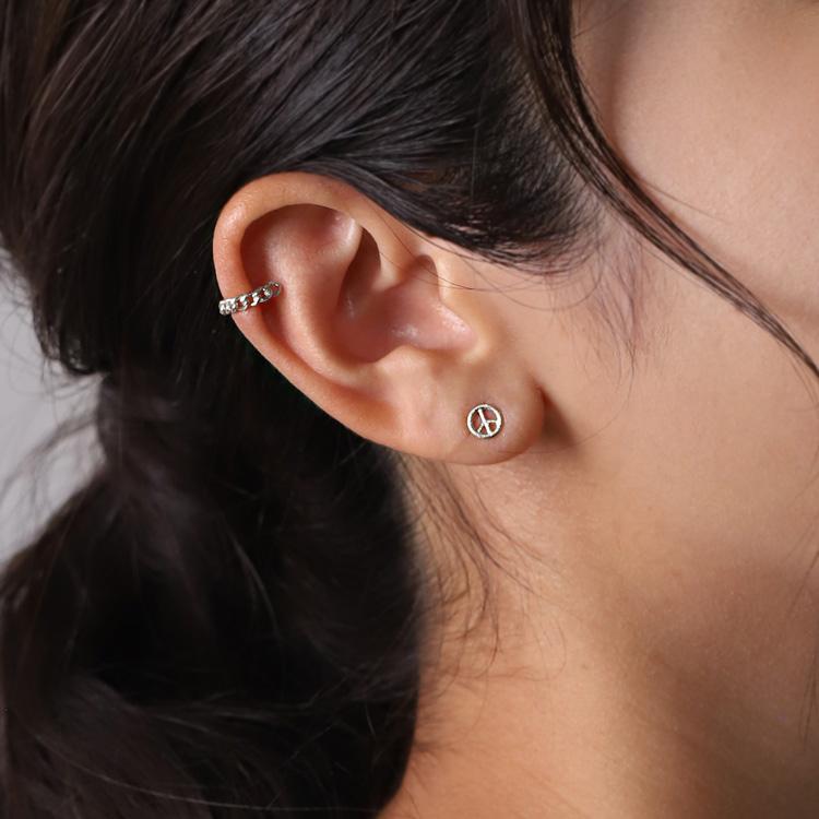 プラチナイヤカフ イヤカフ プラチナ レディース チェーンデザイン チェーン プラチナ950 イヤーカフ ノンホールピアス PT シンプル おしゃれ 地金 片耳 | DEVAS | 11