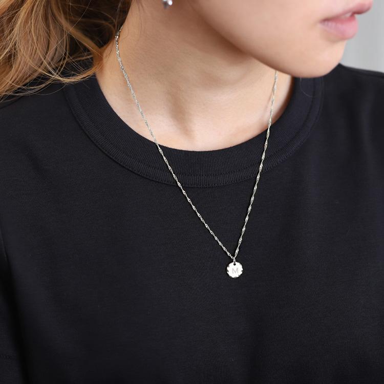 ペンダントトップ プラチナ ネックレス トップ ペンダント レディース イニシャル コイン コインペンダント Pt950 プラチナペンダント プラチナネックレストップ | DEVAS | 11