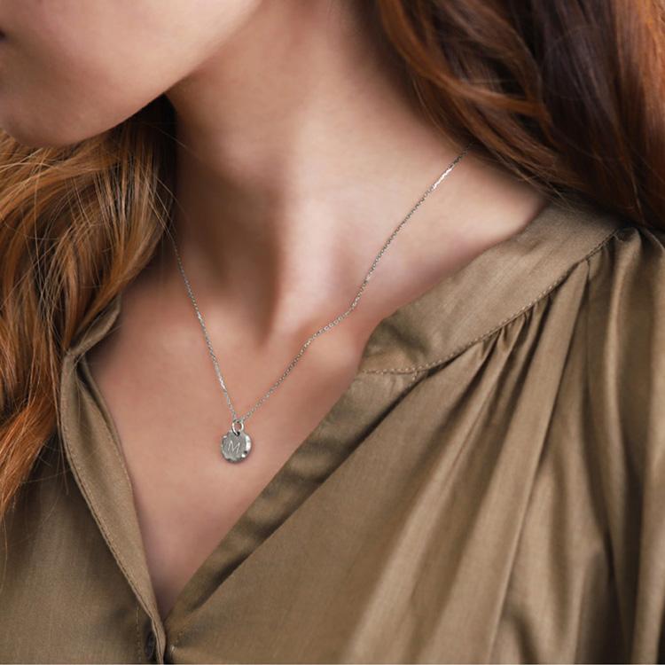 ペンダントトップ プラチナ ネックレス トップ ペンダント レディース イニシャル コイン コインペンダント Pt950 プラチナペンダント プラチナネックレストップ | DEVAS | 03