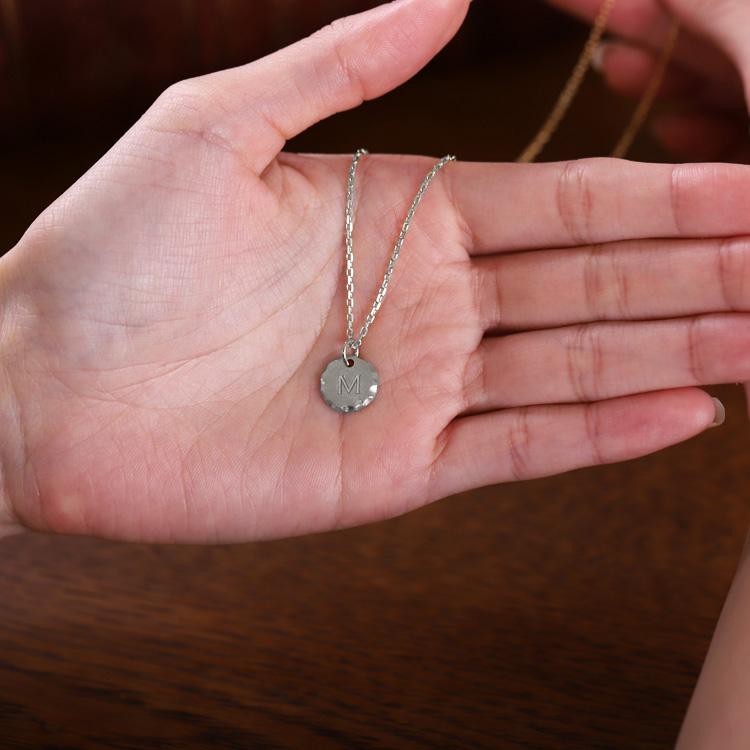 ペンダントトップ プラチナ ネックレス トップ ペンダント レディース イニシャル コイン コインペンダント Pt950 プラチナペンダント プラチナネックレストップ | DEVAS | 09