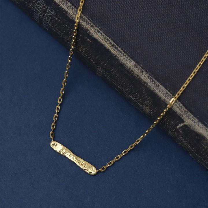 18金ネックレス k18 ネックレス 18金 レディース メンズ 刻印 ネーム バー 名入れ ネームネックレス 18k ゴールド シンプル あずきチェーン 小豆 45cm 47cm｜devas｜02