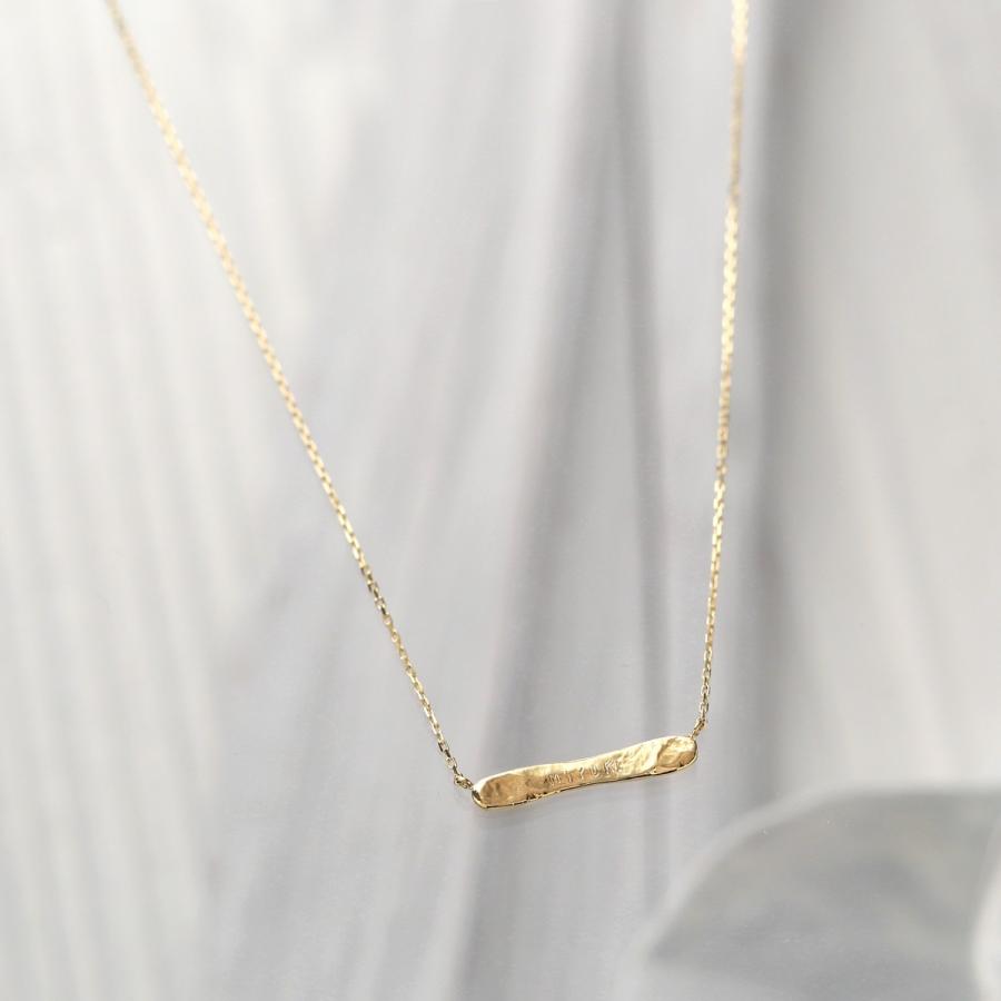 K18ゴールド ネームネックレス 重量感のあるゴールドのみのデザイン 18k 18金 ジュエリー シンプル レディース Scn N0 デザイナーズジュエリー Devas 通販 Yahoo ショッピング