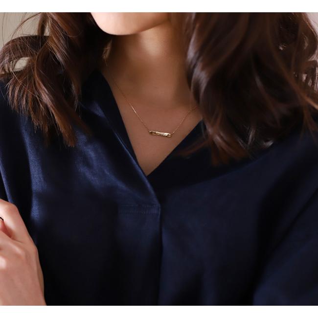 【土日限定3500円OFFクーポン有】 18金ネックレス k18 ネックレス 18金 レディース 刻印 ネーム バー 名入れ ネームネックレス 18k k18ネックレス 18 金 | DEVAS | 06