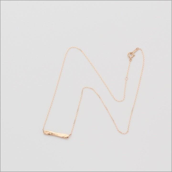 【土日限定3500円OFFクーポン有】 18金ネックレス k18 ネックレス 18金 ピンクゴールド レディース 刻印 ネーム バー 名入れ ネームネックレス 18k 小豆 | DEVAS | 04