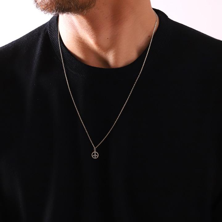 ペンダントトップ プラチナ ネックレス トップ ペンダント レディース Pt950 ピースマーク 平和 ミル打ち プラチナペンダント プラチナネックレストップ | DEVAS | 10