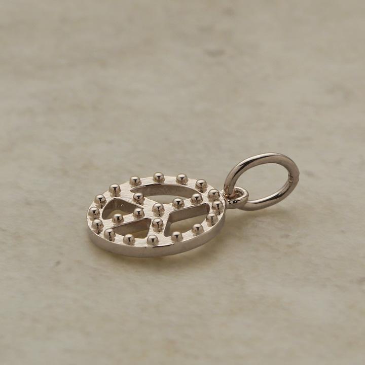 ペンダントトップ プラチナ ネックレス トップ ペンダント レディース Pt950 ピースマーク 平和 ミル打ち プラチナペンダント プラチナネックレストップ | DEVAS | 04