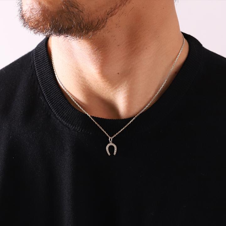 ペンダントトップ プラチナ ネックレス トップ ペンダント レディース Pt950 馬蹄 ホースシュー ミル打ち プラチナペンダント プラチナネックレストップ | DEVAS | 09