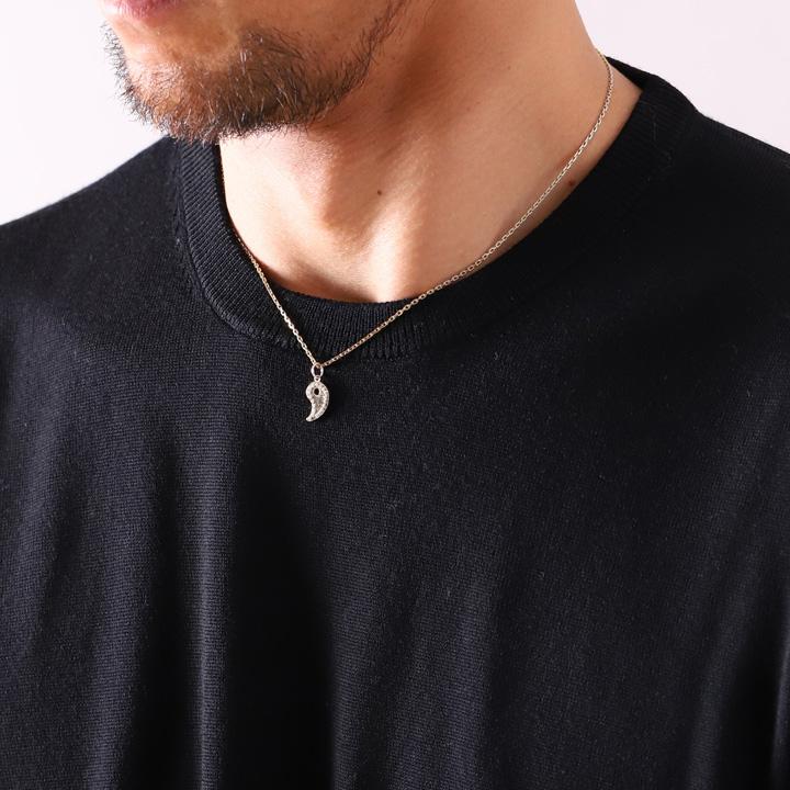 【6/14~15限定2000円OFFクーポン有】ペンダントトップ プラチナ ネックレス トップ ペンダント Pt950 勾玉 まがたま ミルグレイン プラチナペンダントの画像