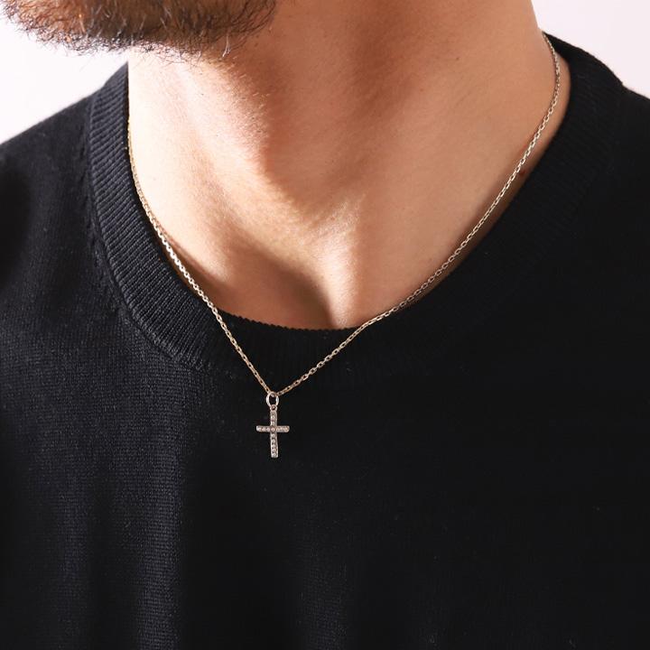 【6/14~15限定2000円OFFクーポン有】ペンダントトップ プラチナ ネックレス トップ ペンダント レディース Pt950 クロス ミルグレイン プラチナペンダントの画像