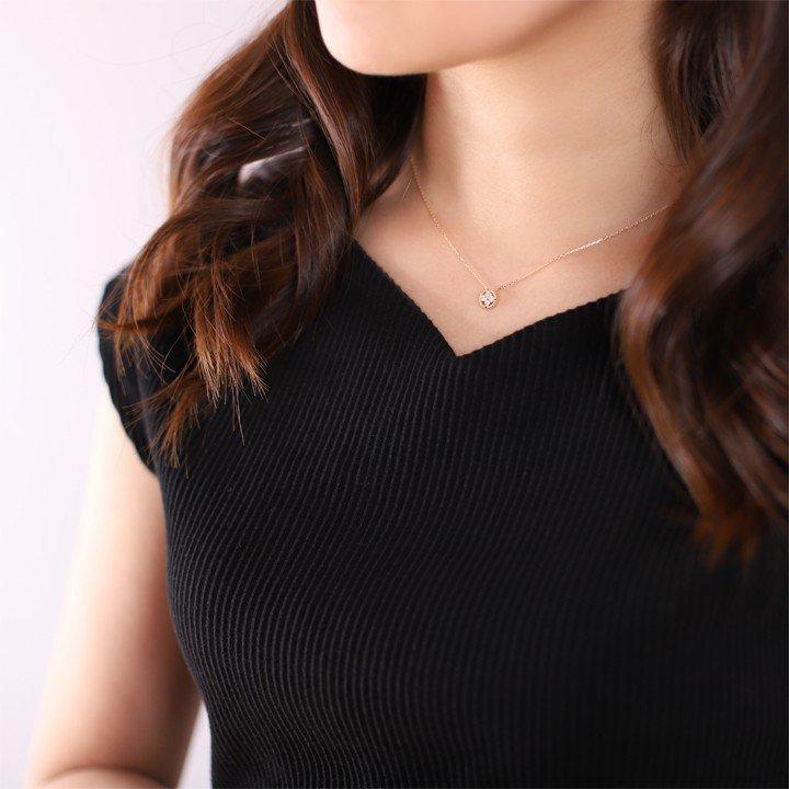 【土日限定3500円OFFクーポン有】 18金ネックレス k18 ネックレス 18金 レディース アンティーク エメラルド フラワー 花 k18ネックレス 18k | DEVAS | 10