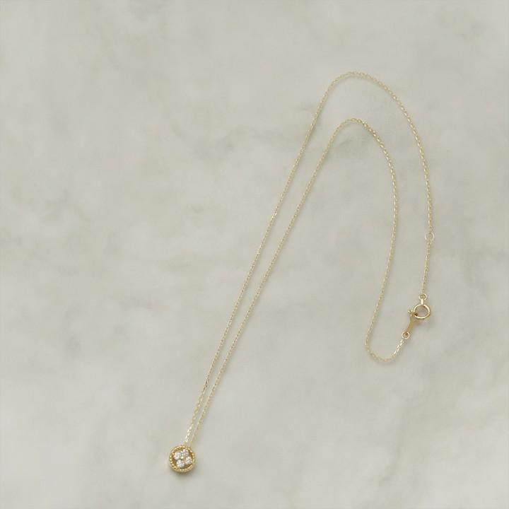 【土日限定3500円OFFクーポン有】 18金ネックレス k18 ネックレス 18金 レディース アンティーク エメラルド フラワー 花 k18ネックレス 18k | DEVAS | 05