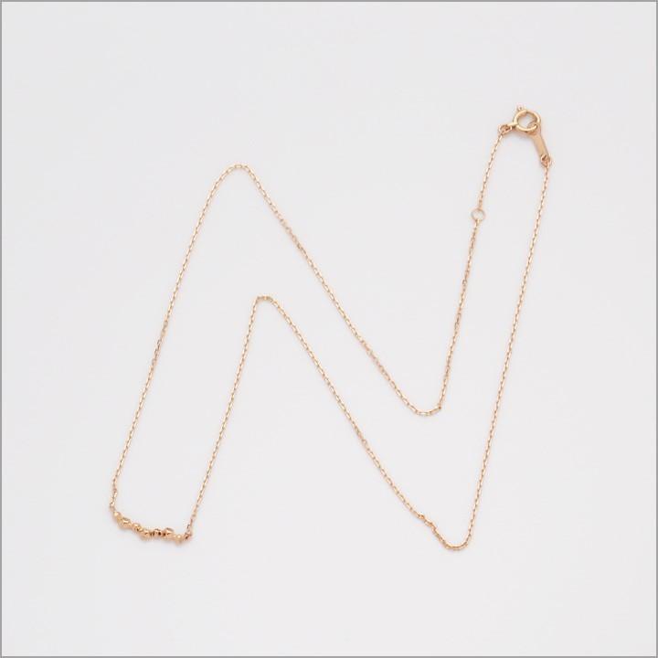 【土日限定2000円OFFクーポン有】 18金ネックレス k18 ネックレス 18金 ピンクゴールド レディース 流れ星 バー 星 スター 18k あずきチェーン 小豆 | DEVAS | 04