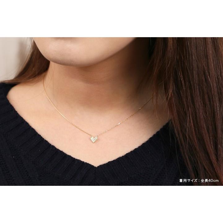 【土日限定3500円OFFクーポン有】 18金ネックレス k18 ネックレス 18金 レディース ハート ミニサイズ プチ k18ネックレス 18k あずきチェーン 小豆 | DEVAS | 06