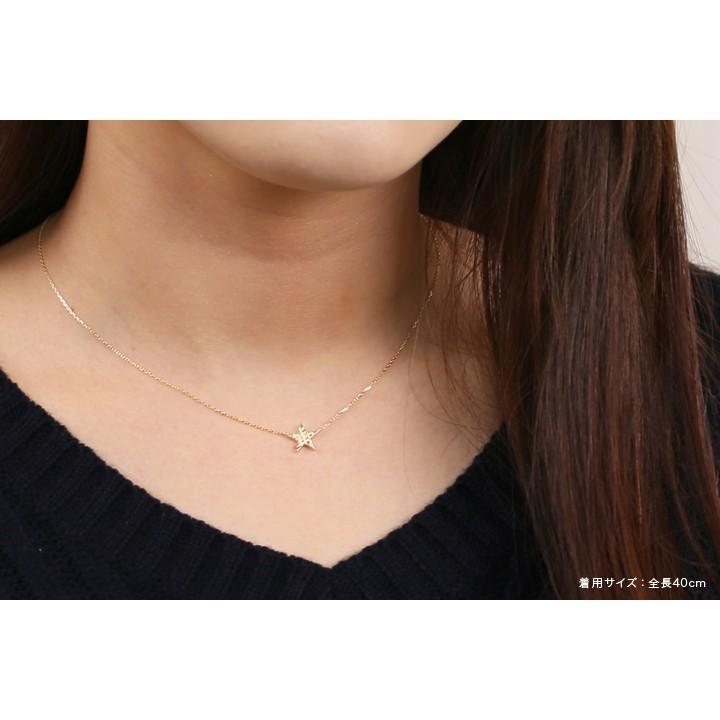 【土日限定3500円OFFクーポン有】 18金ネックレス k18 ネックレス 18金 レディース スター 星 ミニサイズ k18ネックレス 18k あずきチェーン 小豆 | DEVAS | 06