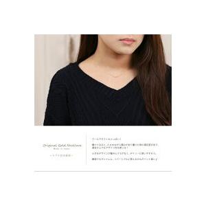 【土日限定3500円OFFクーポン有】 18金ネックレス k18 ネックレス 18金 レディース バー カーブ 18k シンプル あずきチェーン 小豆 k18ネックレス | DEVAS | 05