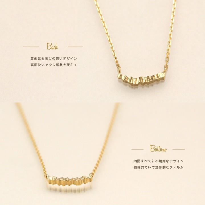 【土日限定3500円OFFクーポン有】 18金ネックレス k18 ネックレス 18金 レディース バー ストレート 18k シンプル あずきチェーン 小豆 k18ネックレス | DEVAS | 03