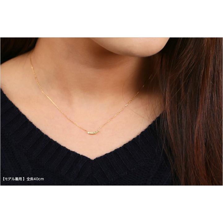 【土日限定3500円OFFクーポン有】 18金ネックレス k18 ネックレス 18金 レディース バー ストレート 18k シンプル あずきチェーン 小豆 k18ネックレス | DEVAS | 07
